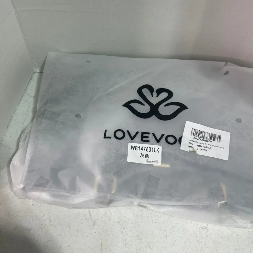 LOVEVOOK Laptop Tote Bag Briefcase Grey Professional Work Bag WB147631LK